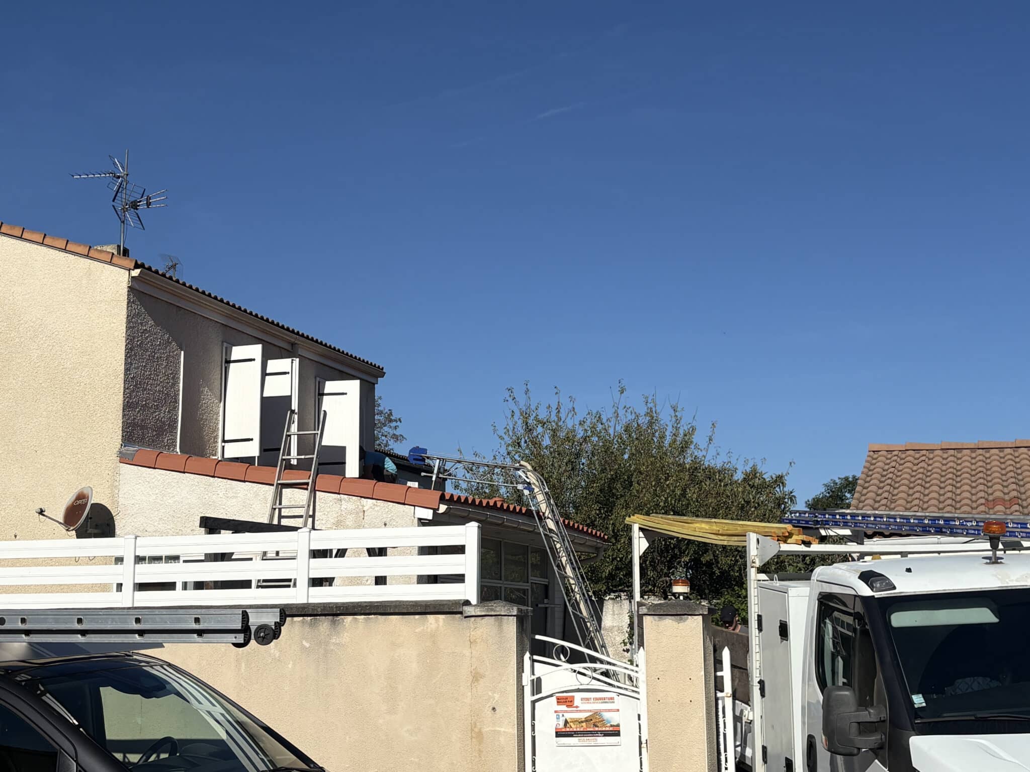 Réfection d'une toiture en tuiles à Portet-sur-Garonne avec échafaudage